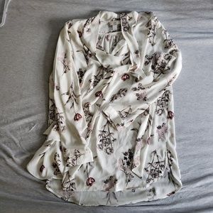 LOFT flowy floral blouse